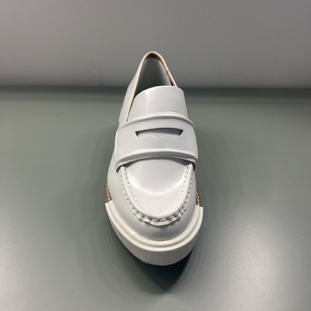 rag & bone white and tan heels loafers